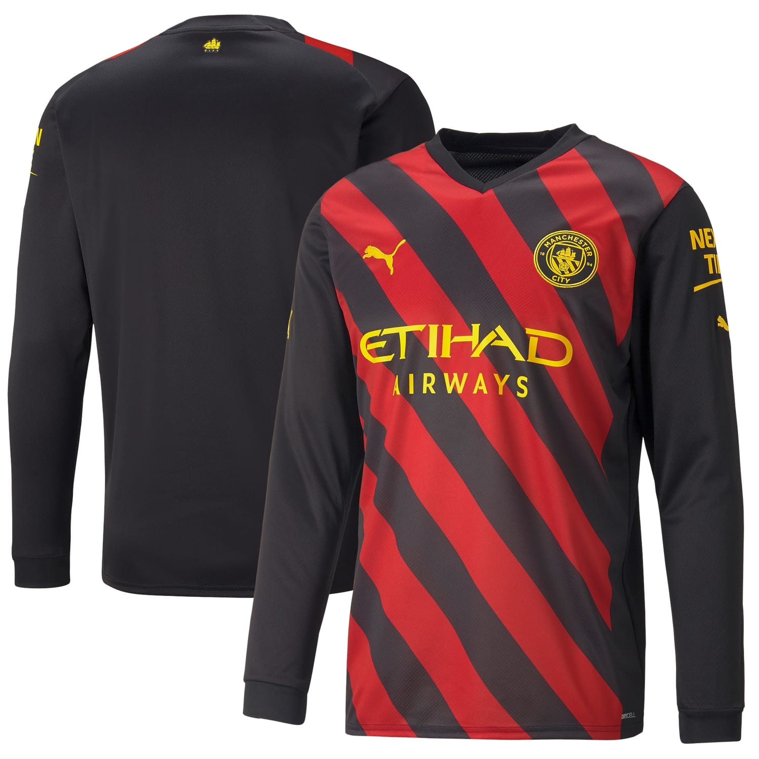 Premier League Manchester City Away Jersey Shirt Long Sleeve 2022-23 for Men