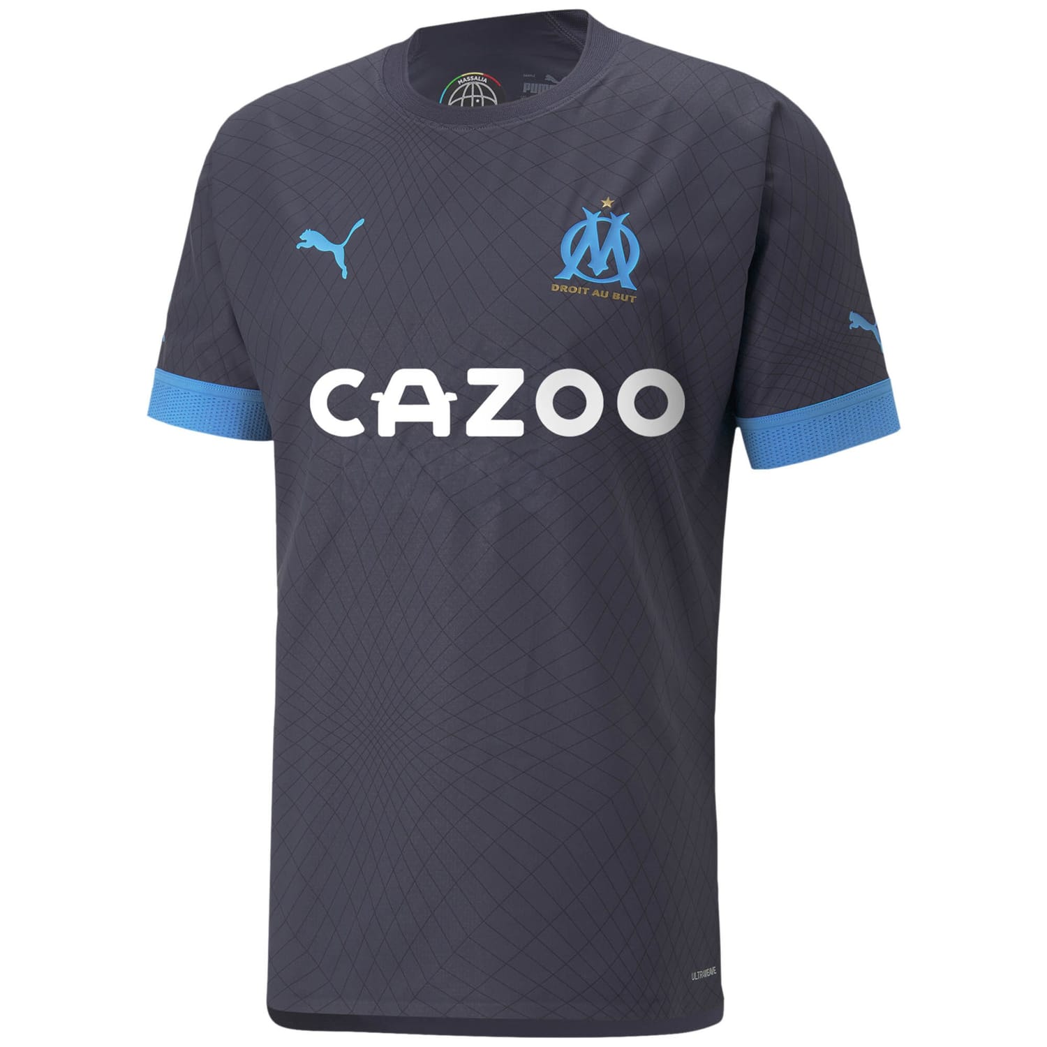 Ligue 1 Olympique Marseille Away Authentic Jersey Shirt 2022-23 for Men