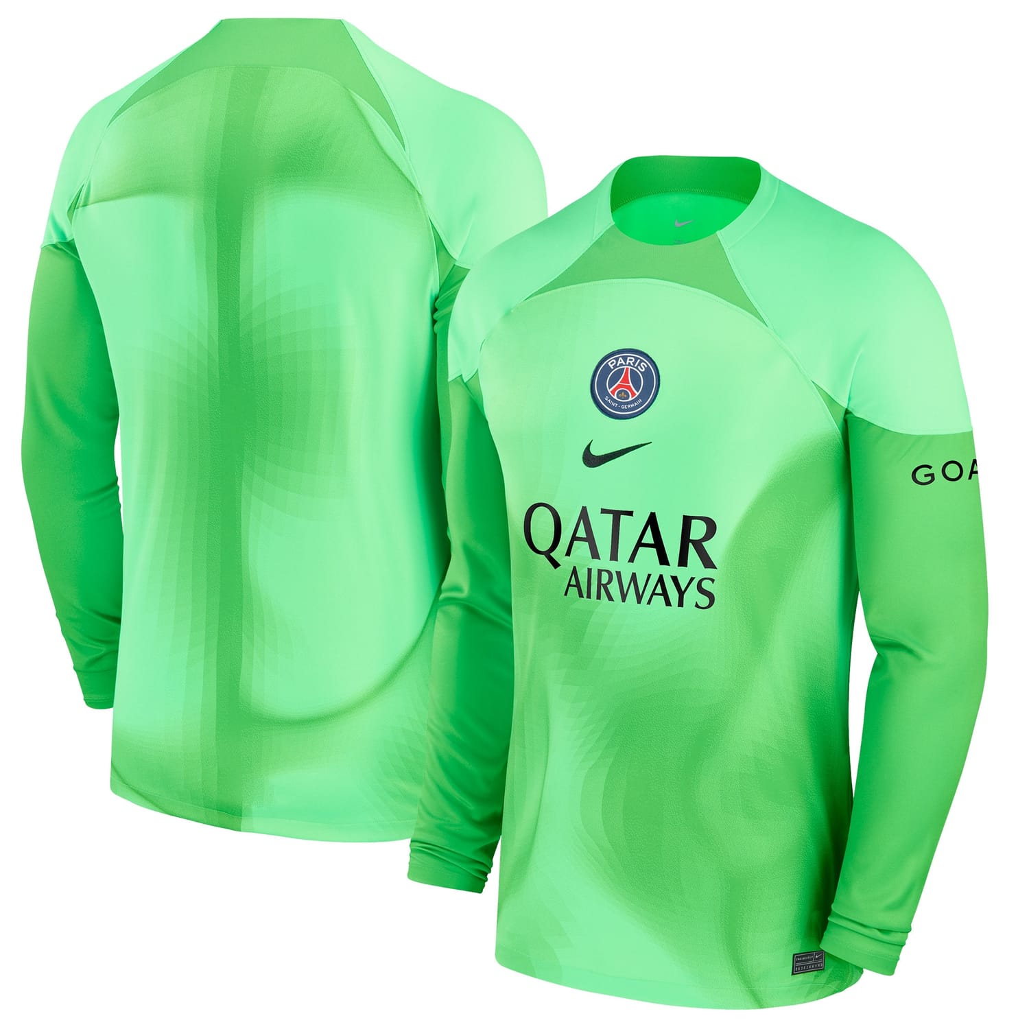 Ligue 1 Paris Saint-Germain Home Goalkeeper Jersey Shirt Long Sleeve 2022-23 for Men