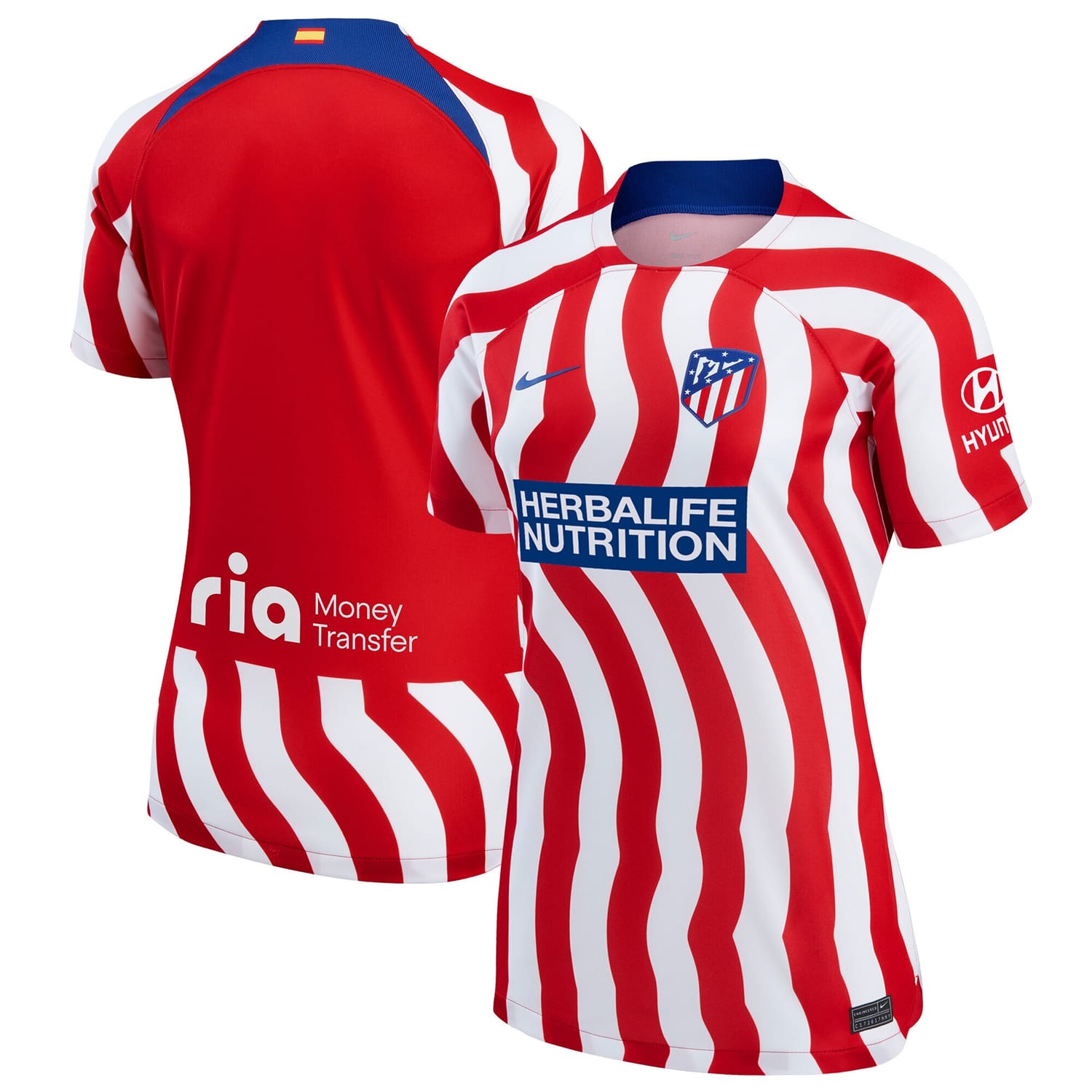 La Liga Atletico de Madrid Home Jersey Shirt 2022-23 for Women
