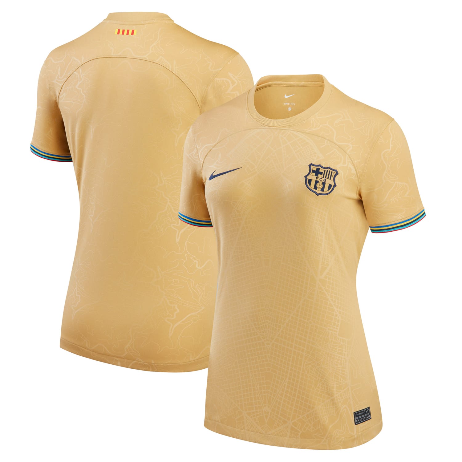 La Liga Barcelona Away Jersey Shirt 2022-23 for Women