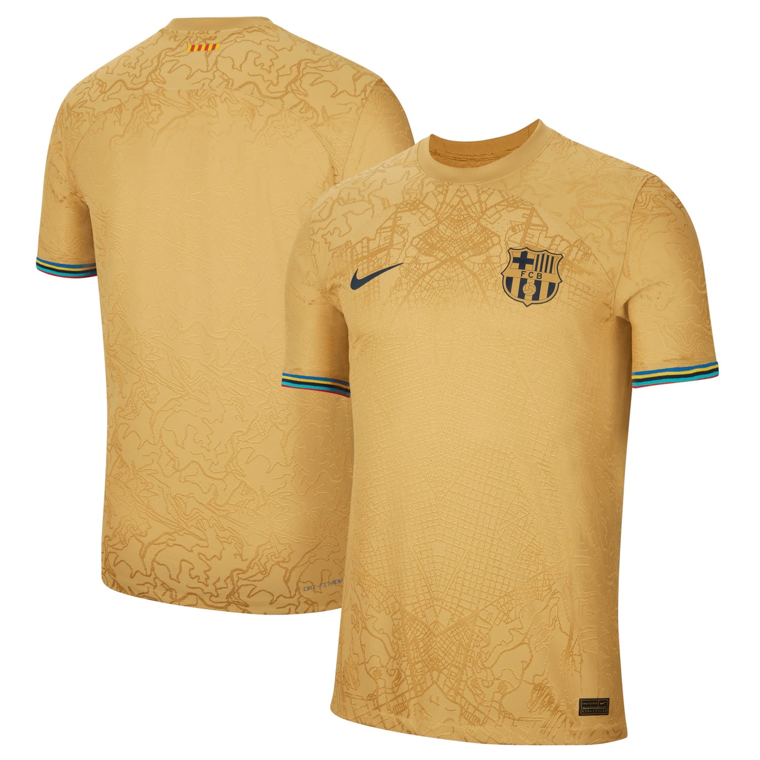 La Liga Barcelona Away Authentic Jersey Shirt 2022-23 for Men