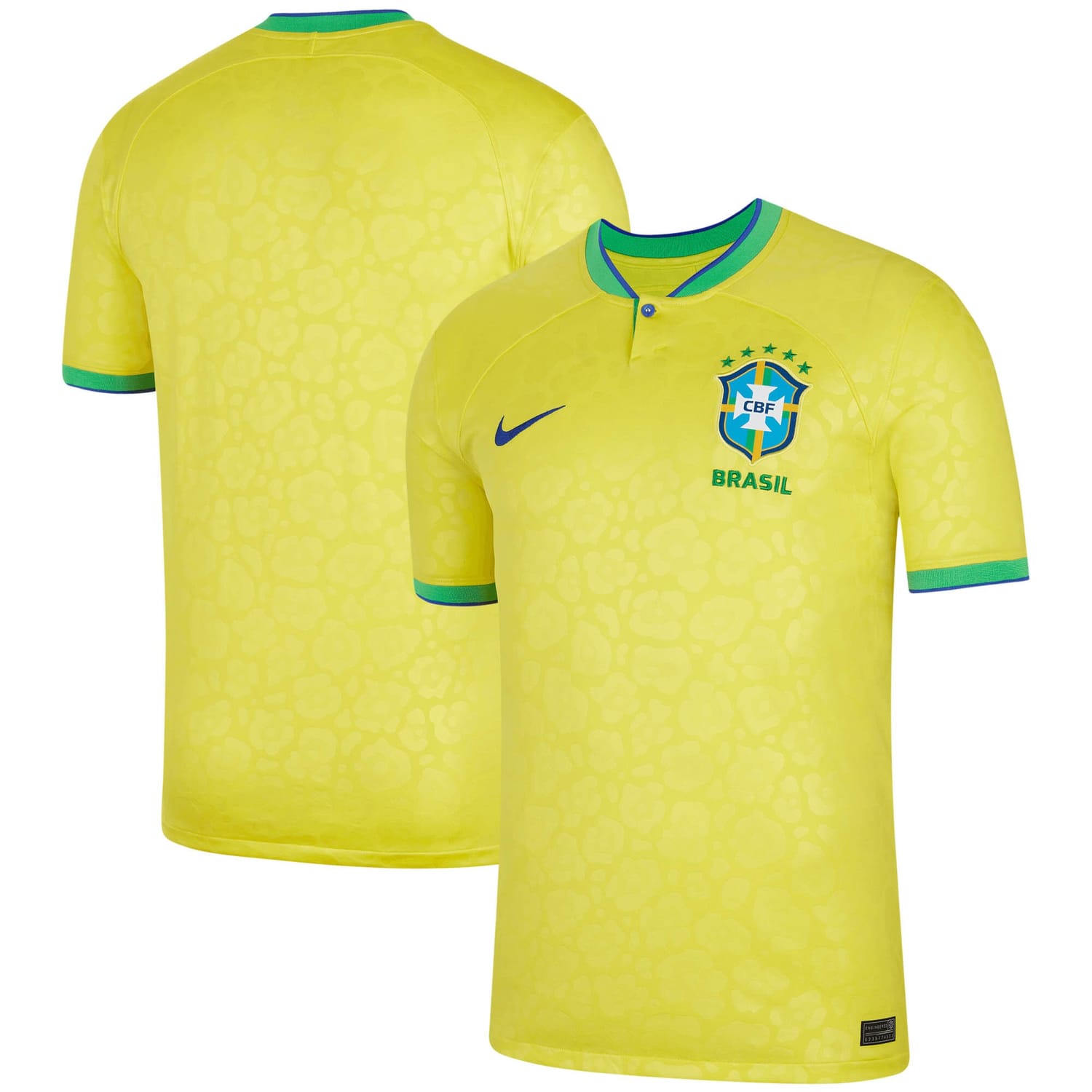 Brazil National Team Home Jersey Shirt 2022 for Men