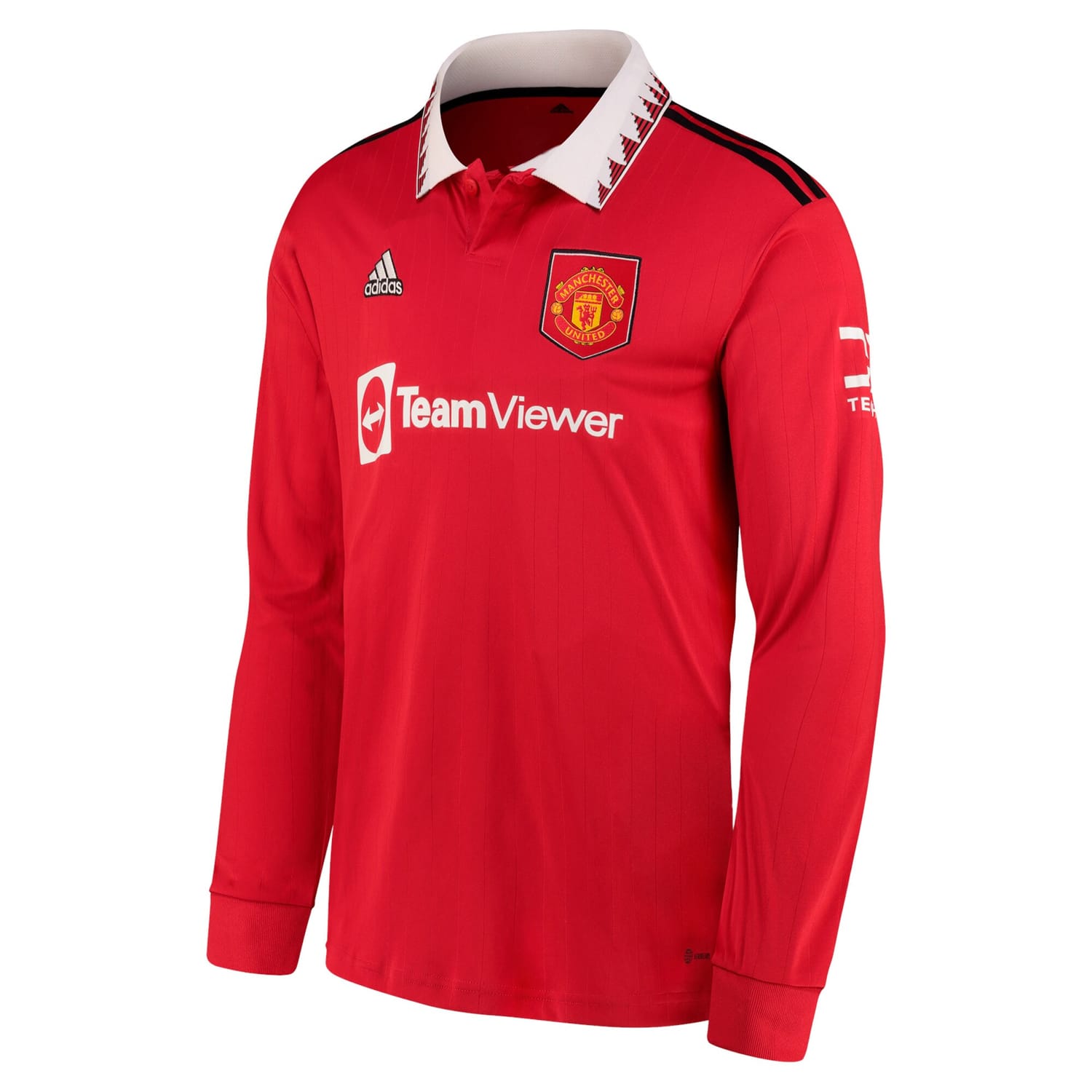 Premier League Manchester United Home Jersey Shirt Long Sleeve 2022-23 for Men