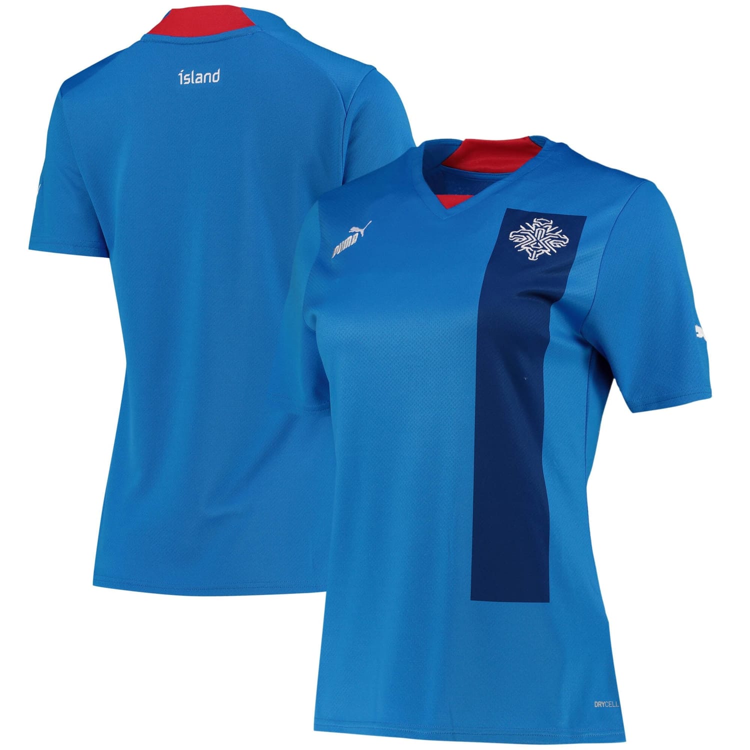 Iceland National Team Home Jersey Shirt 2022 for Women