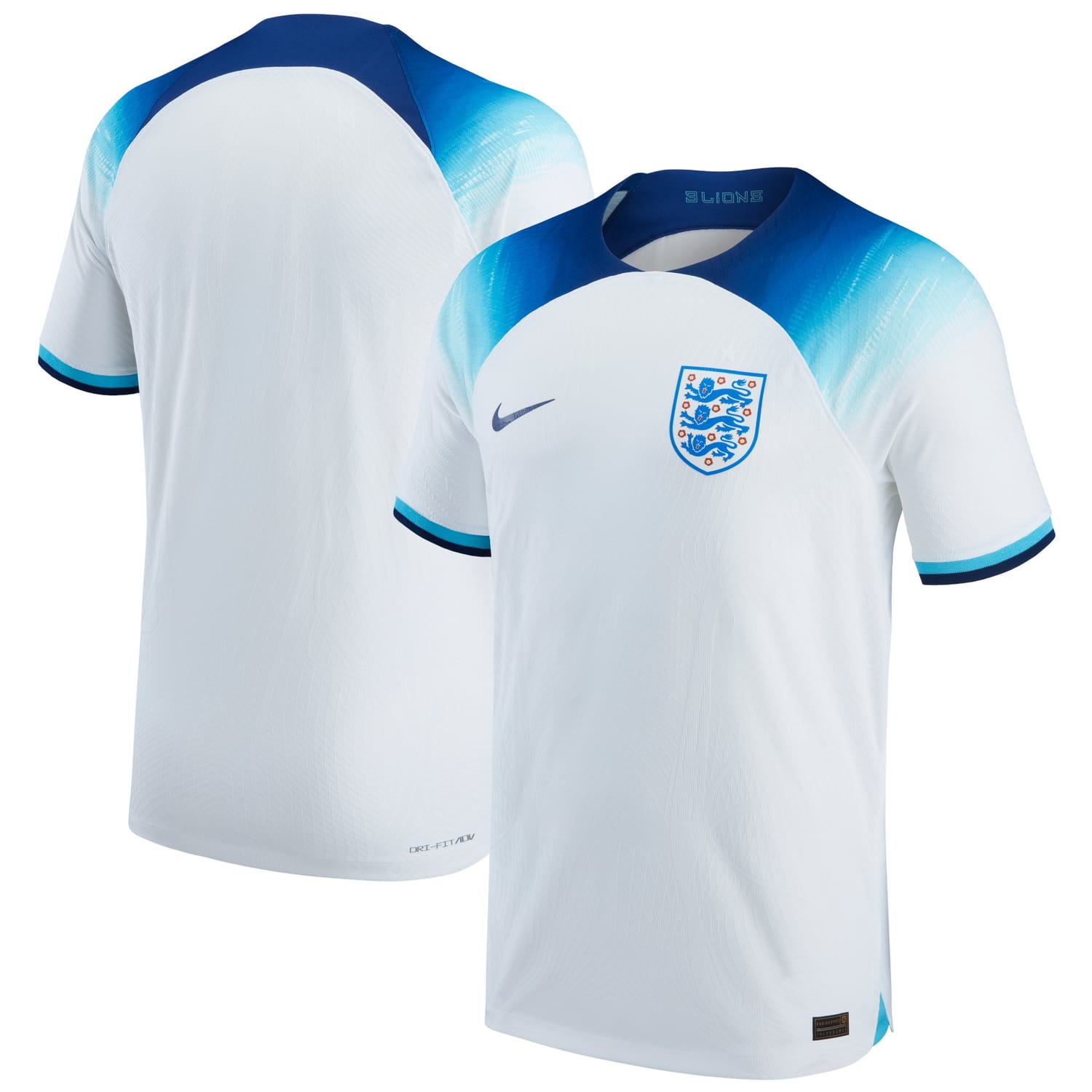 England National Team Home Authentic Jersey Shirt 2022 for Men