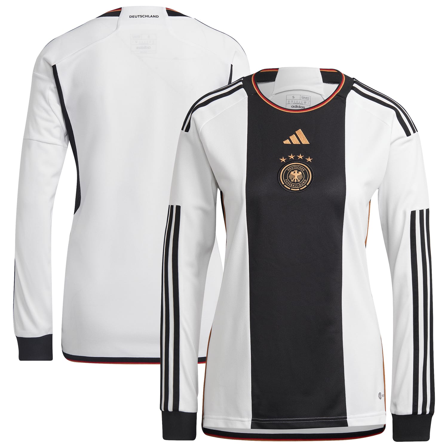 Germany National Team Home Jersey Shirt Long Sleeve 2022 for Women