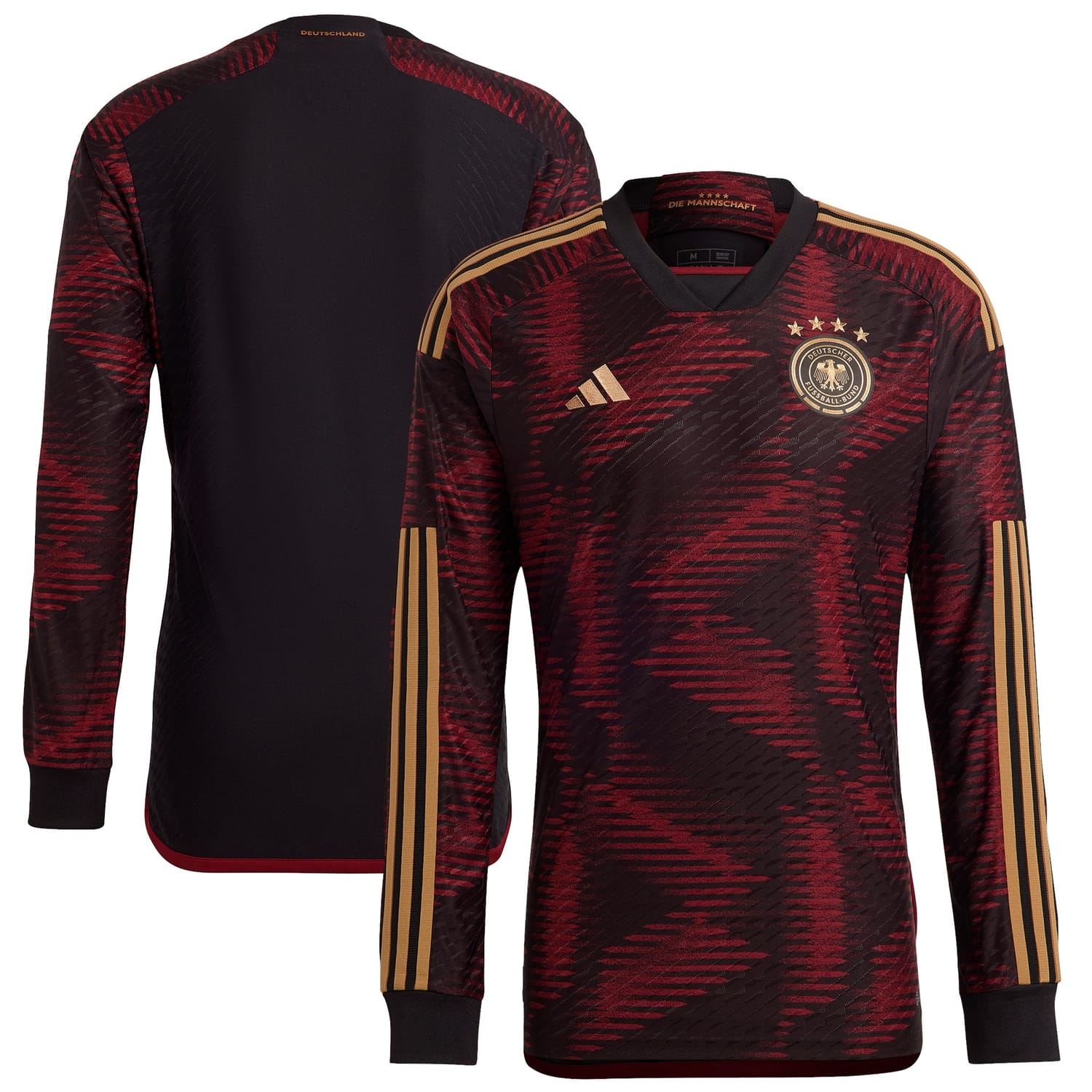 Germany National Team Away Authentic Jersey Shirt Long Sleeve 2022 for Men
