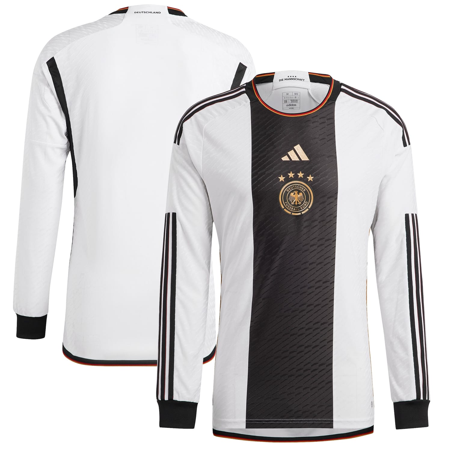 Germany National Team Home Authentic Jersey Shirt Long Sleeve 2022 for Men