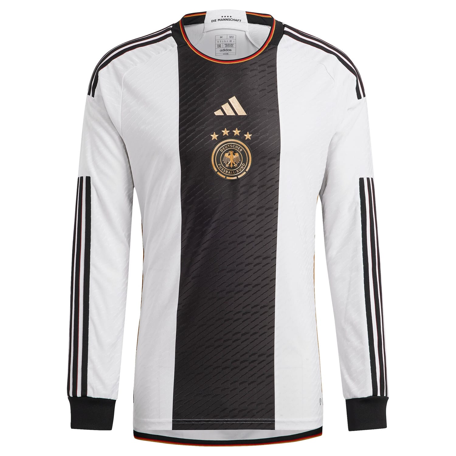 Germany National Team Home Authentic Jersey Shirt Long Sleeve 2022 for Men