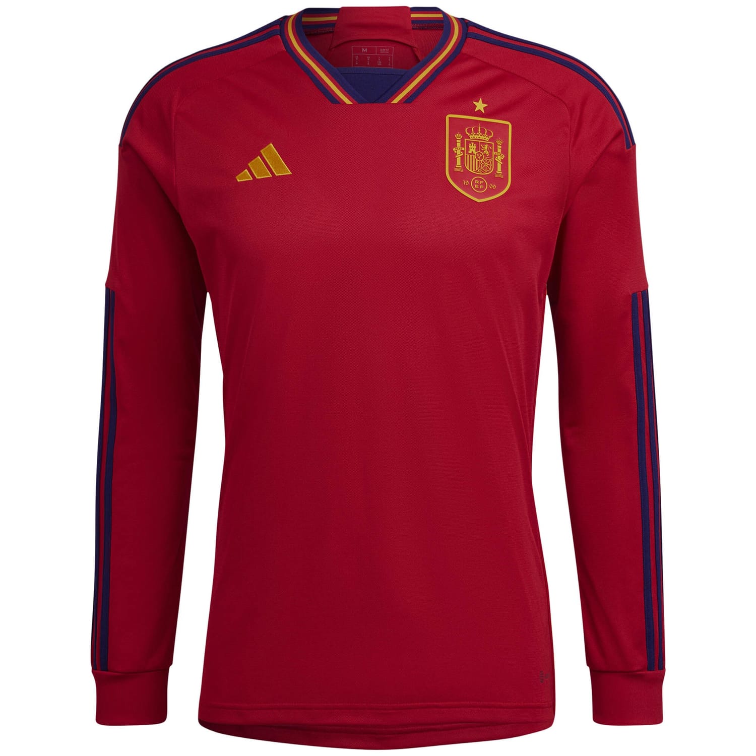 Spain National Team Home Jersey Shirt Long Sleeve 2022 for Men