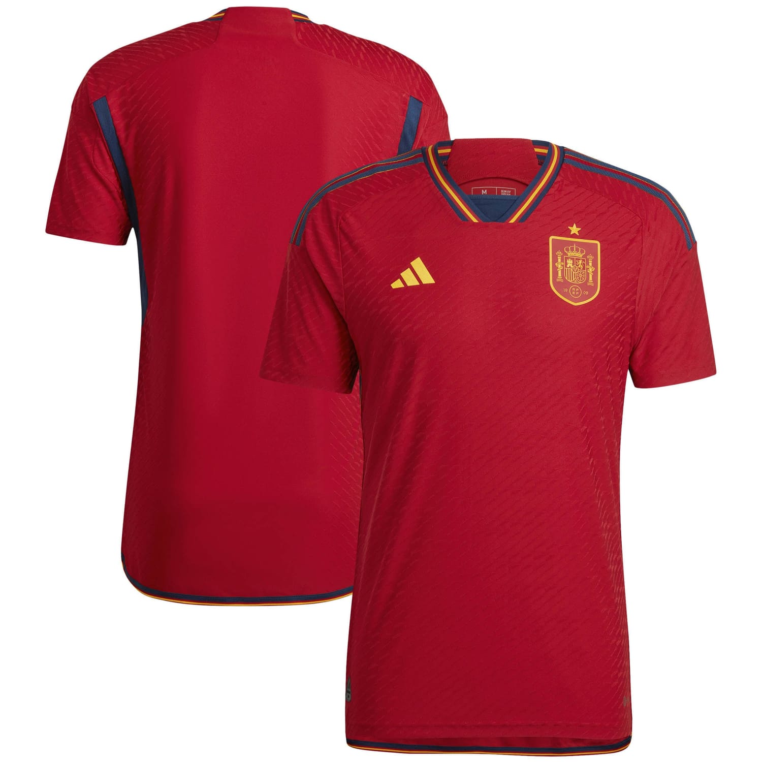 Spain National Team Home Authentic Jersey Shirt 2022 for Men