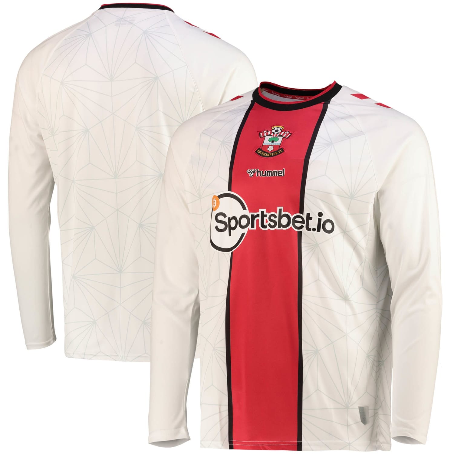 EFL Championship Southampton Home Jersey Shirt Long Sleeve 2022-23 for Men