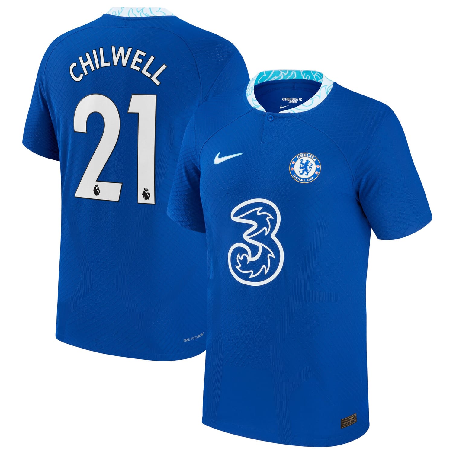 Premier League Chelsea Home Authentic Jersey Shirt 2022-23 player Ben Chilwell 21 printing for Men