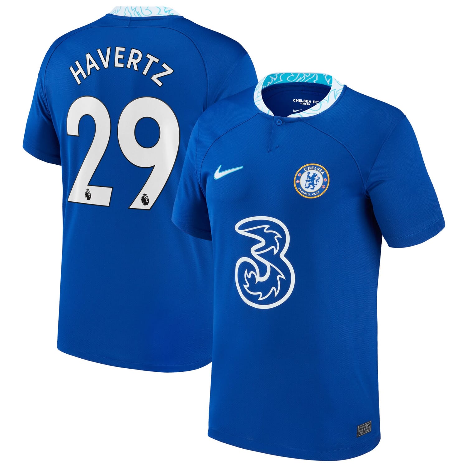 Premier League Chelsea Home Jersey Shirt 2022-23 player Kai Havertz 29 printing for Men