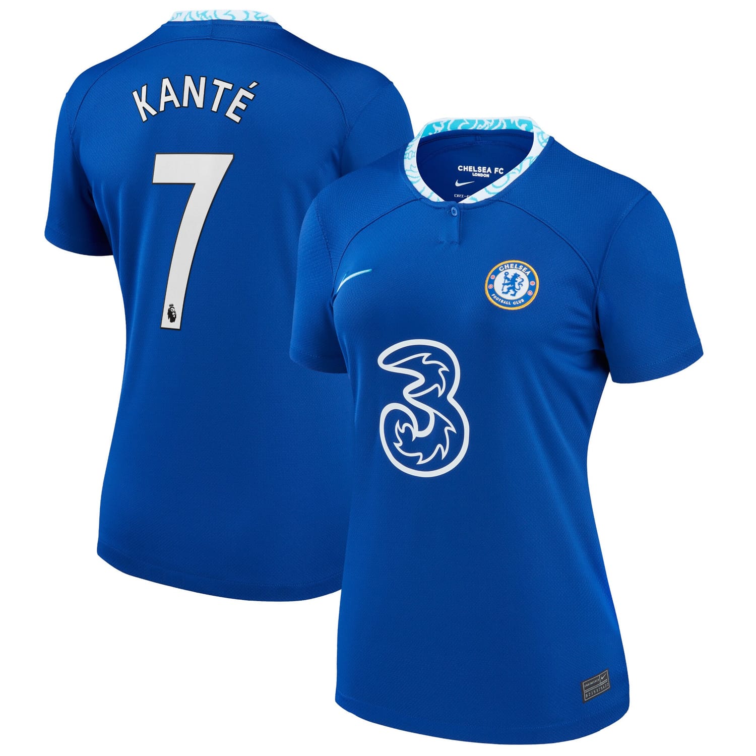 Premier League Chelsea Home Jersey Shirt 2022-23 player N'Golo Kante 7 printing for Women