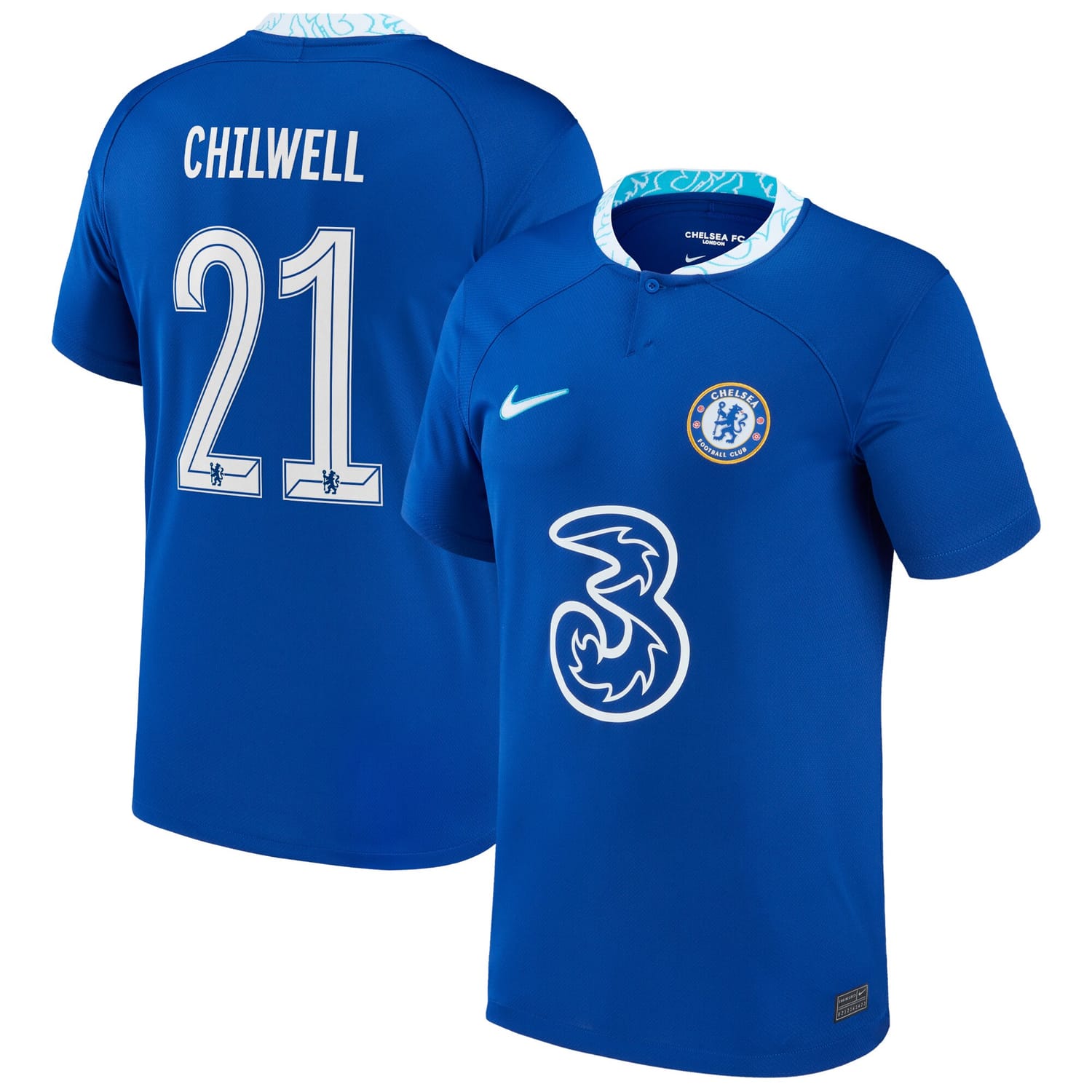 Premier League Chelsea Home Cup Jersey Shirt 2022-23 player Ben Chilwell 21 printing for Men