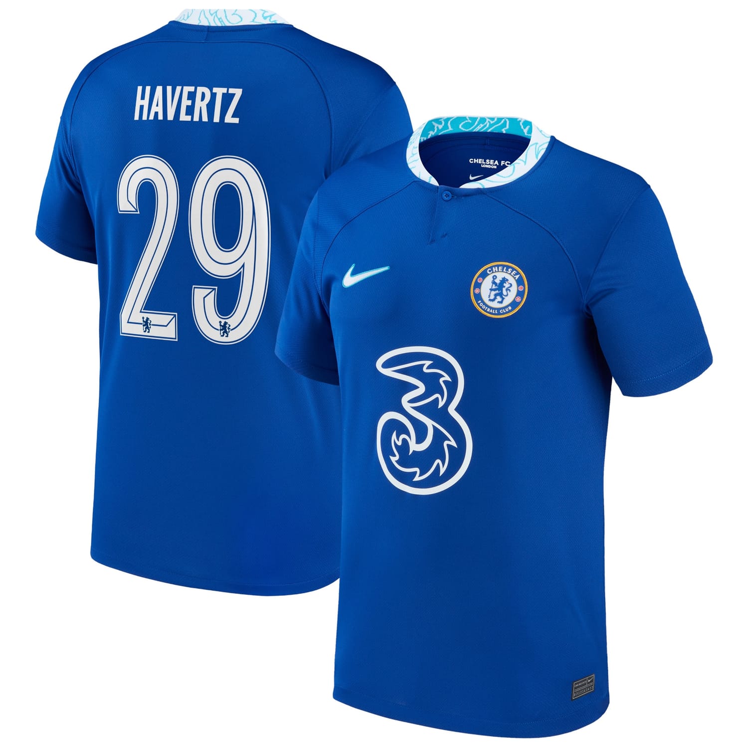 Premier League Chelsea Home Cup Jersey Shirt 2022-23 player Kai Havertz 29 printing for Men