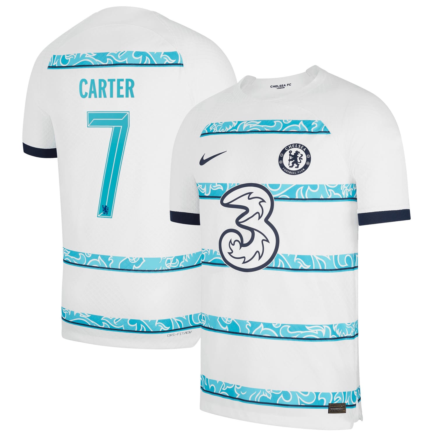 Premier League Chelsea Away Cup Authentic Jersey Shirt 2022-23 player Jess Carter 7 printing for Men