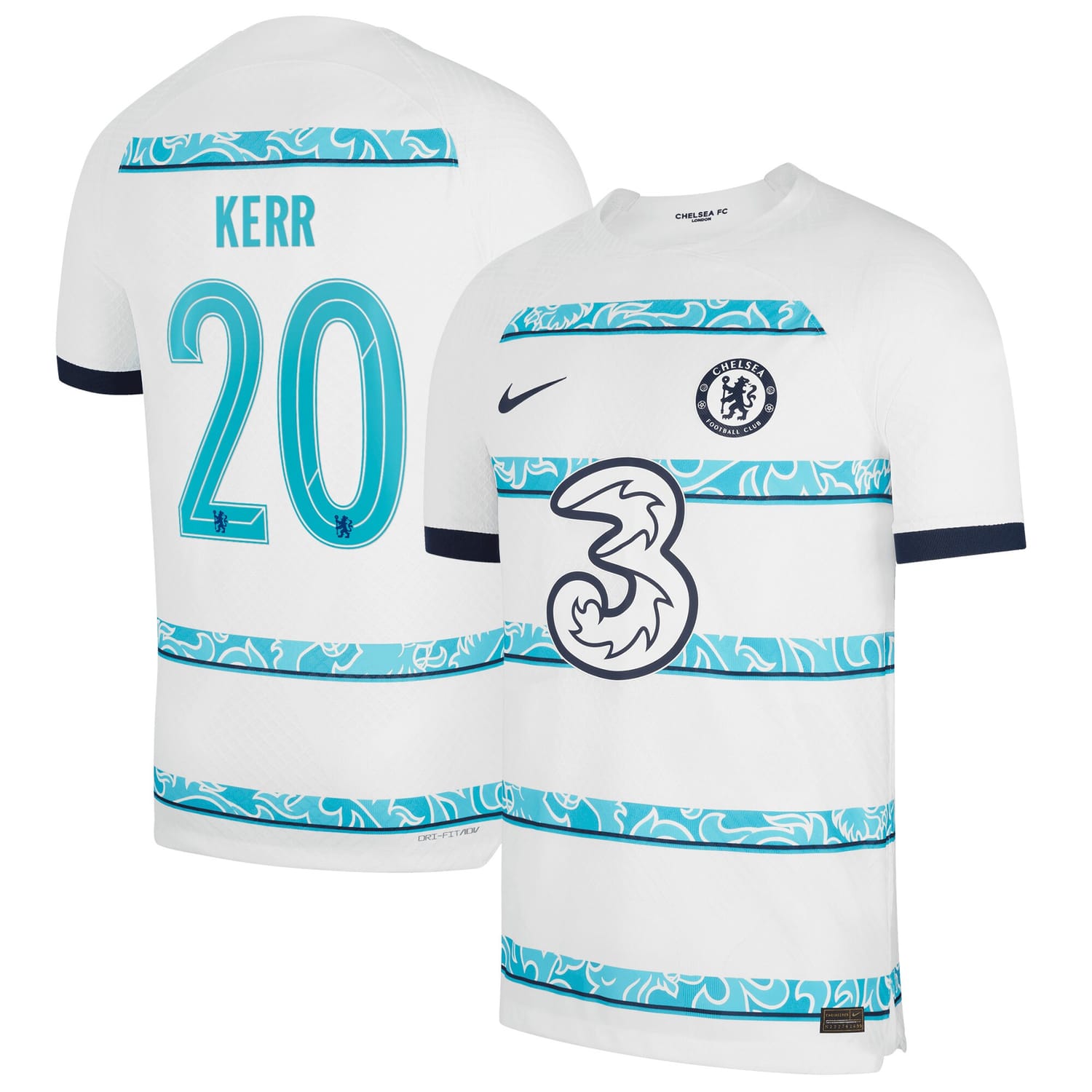 Premier League Chelsea Away Cup Authentic Jersey Shirt 2022-23 player Sam Kerr 20 printing for Men