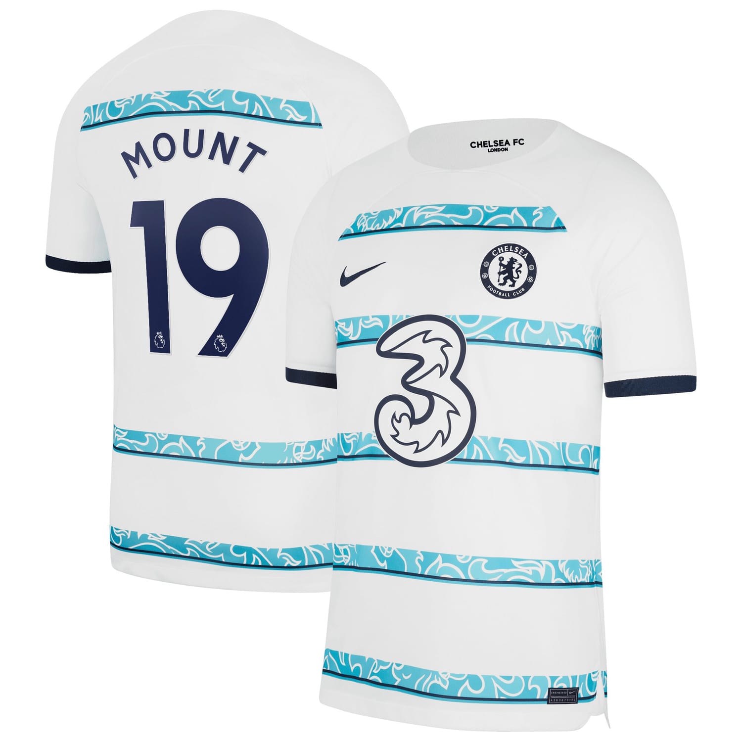 Premier League Chelsea Away Jersey Shirt 2022-23 player Mason Mount 19 printing for Men