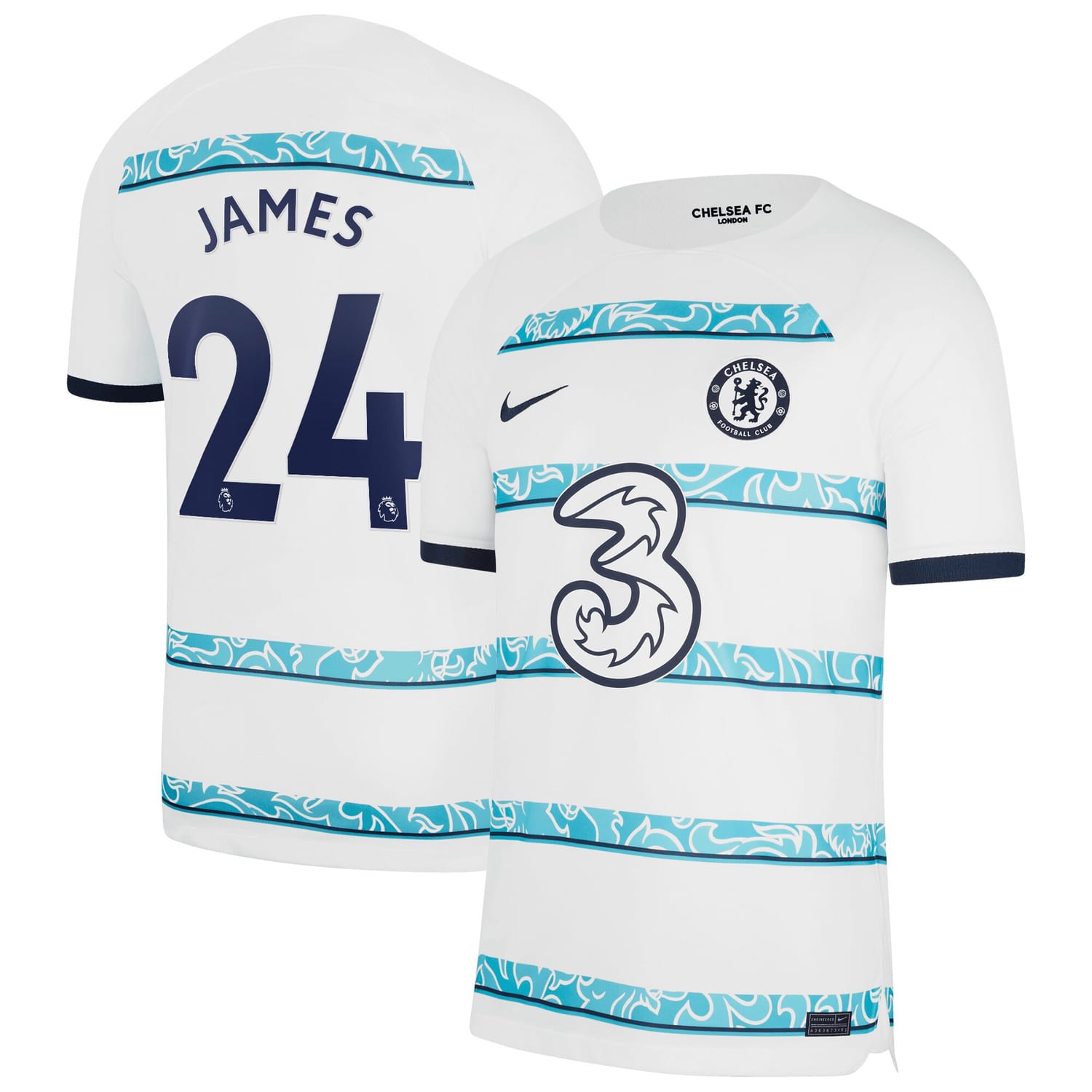 Premier League Chelsea Away Jersey Shirt 2022-23 player Reece James 24 printing for Men