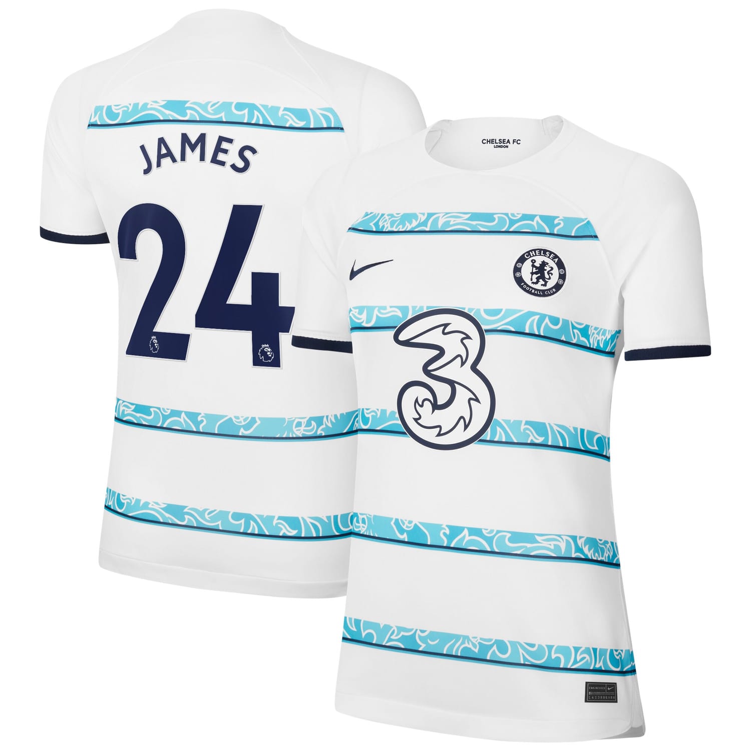 Premier League Chelsea Away Jersey Shirt 2022-23 player Reece James 24 printing for Women