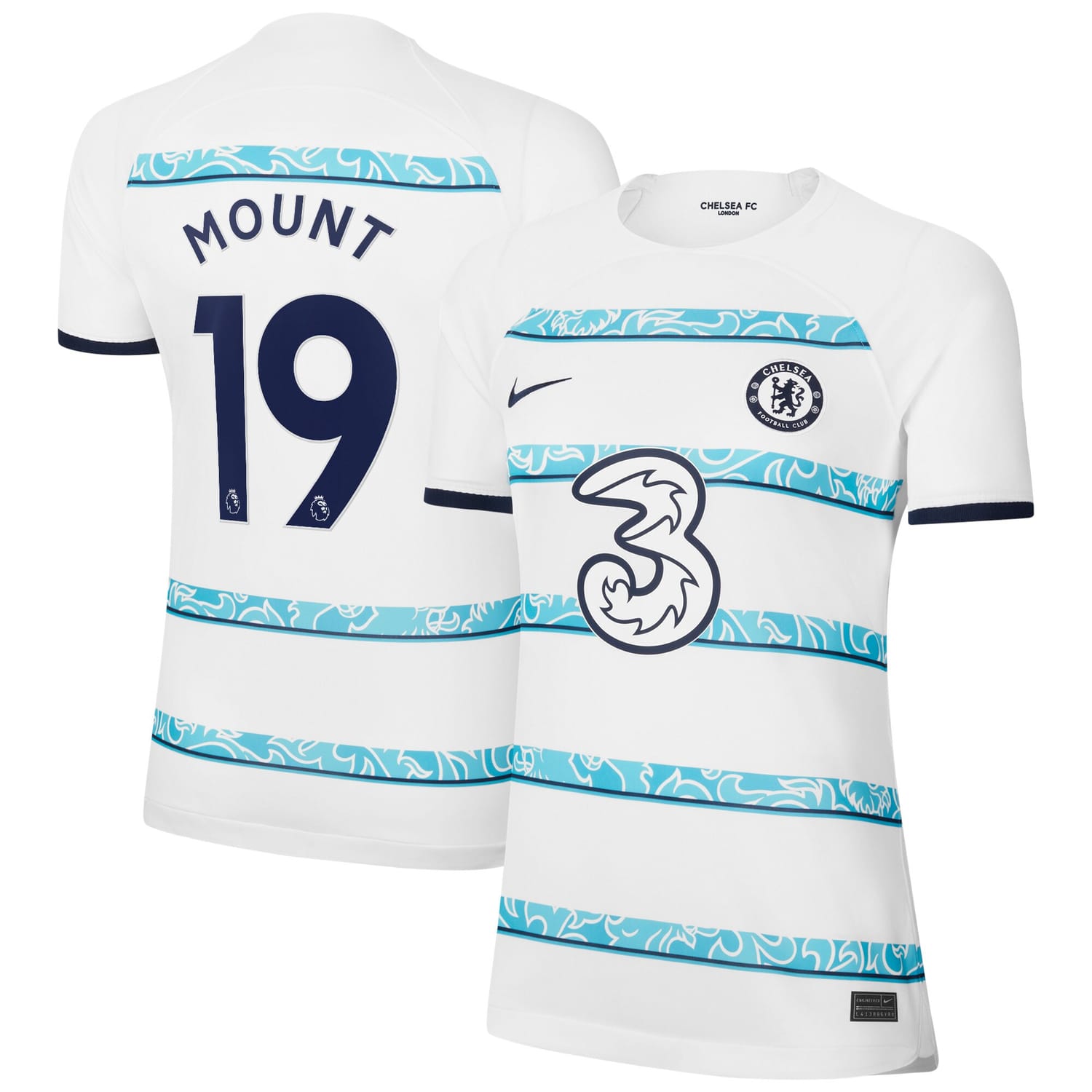 Premier League Chelsea Away Jersey Shirt 2022-23 player Mason Mount 19 printing for Women