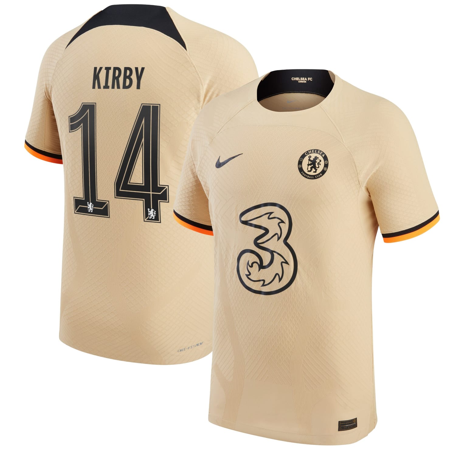 Premier League Chelsea Third Cup Authentic Jersey Shirt 2022-23 player Fran Kirby 14 printing for Men