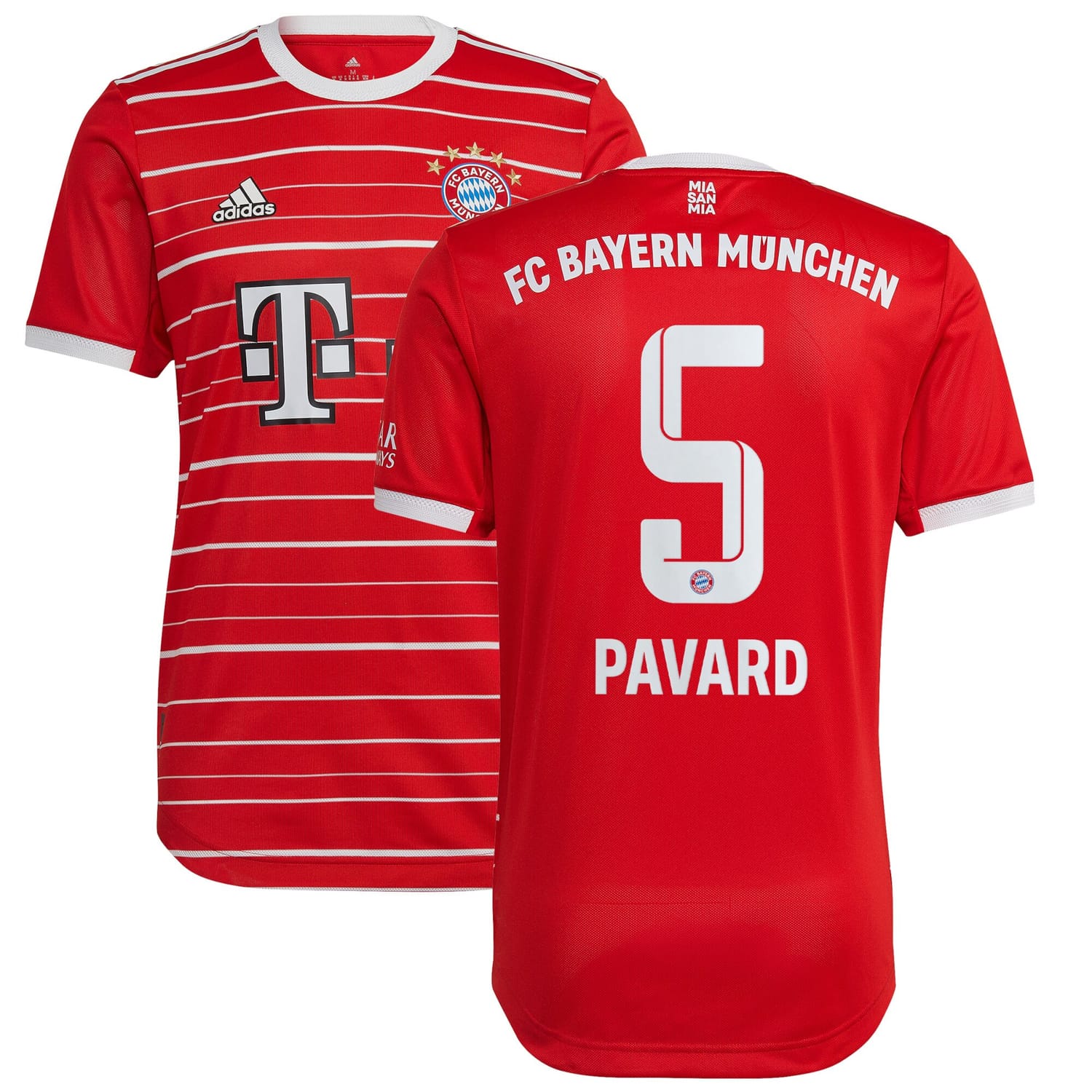 Bundesliga Bayern Munich Home Authentic Jersey Shirt 2022-23 player Benjamin Pavard 5 printing for Men