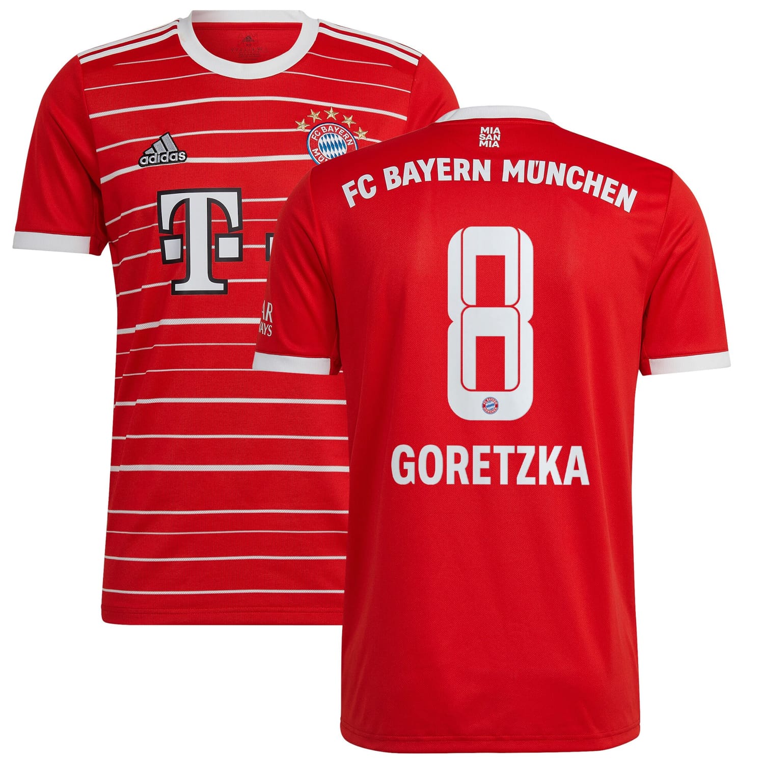 Bundesliga Bayern Munich Home Jersey Shirt 2022-23 player Leon Goretzka 8 printing for Men