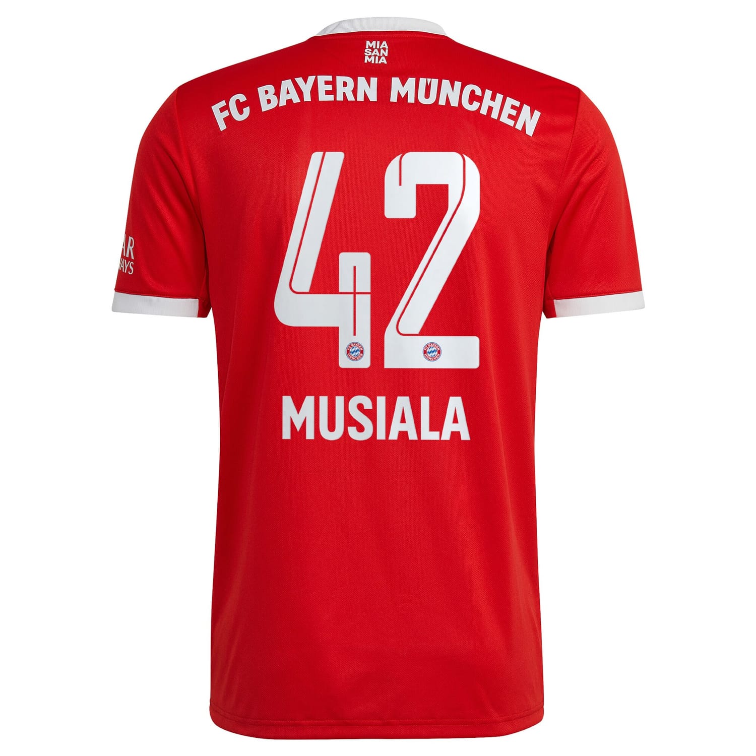 Bundesliga Bayern Munich Home Jersey Shirt 2022-23 player Jamal Musiala 42 printing for Men
