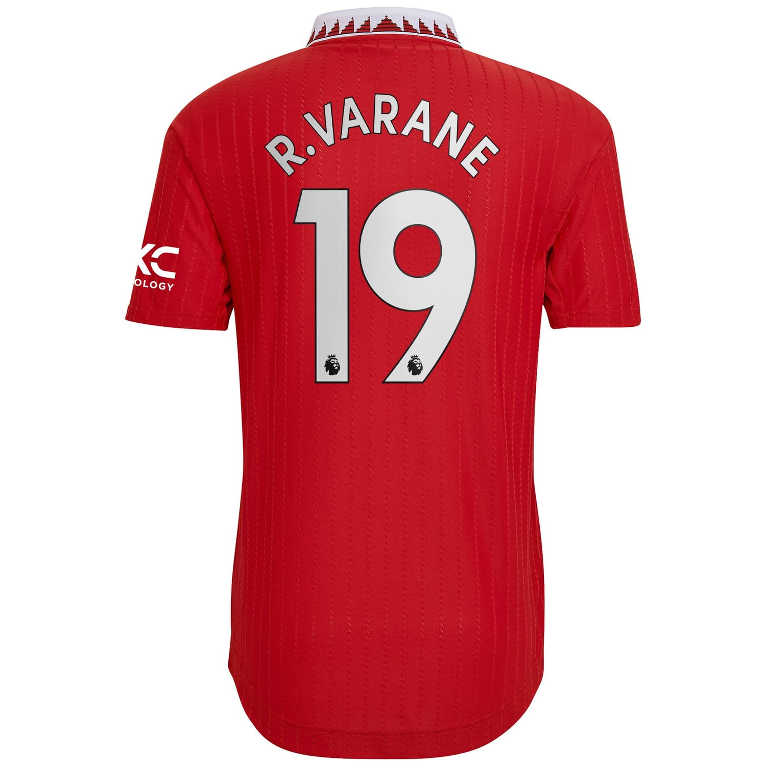 Premier League Manchester United Home Authentic Jersey Shirt 2022-23 player Raphael Varane 19 printing for Men
