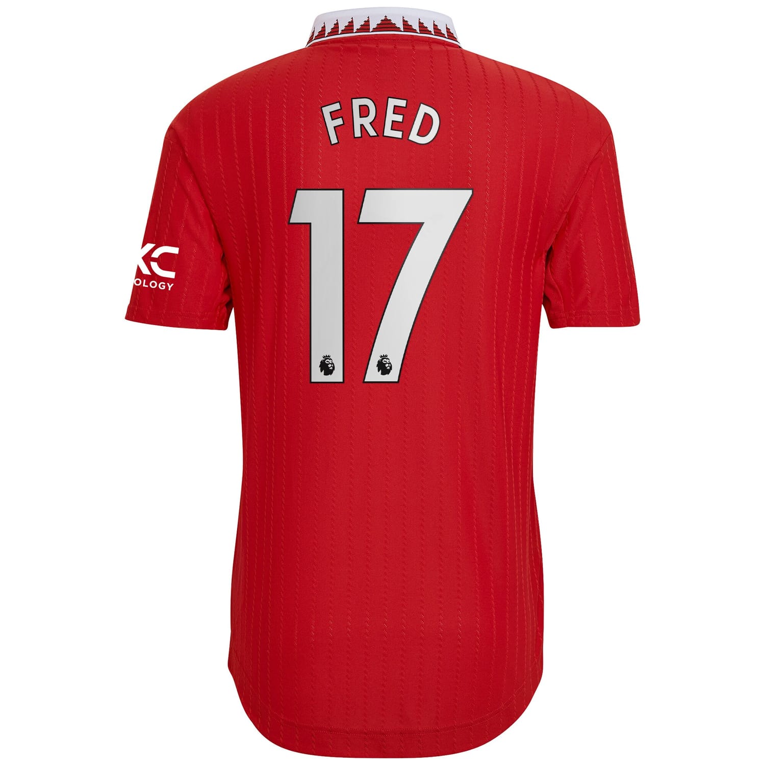 Premier League Manchester United Home Authentic Jersey Shirt 2022-23 player Fred 17 printing for Men