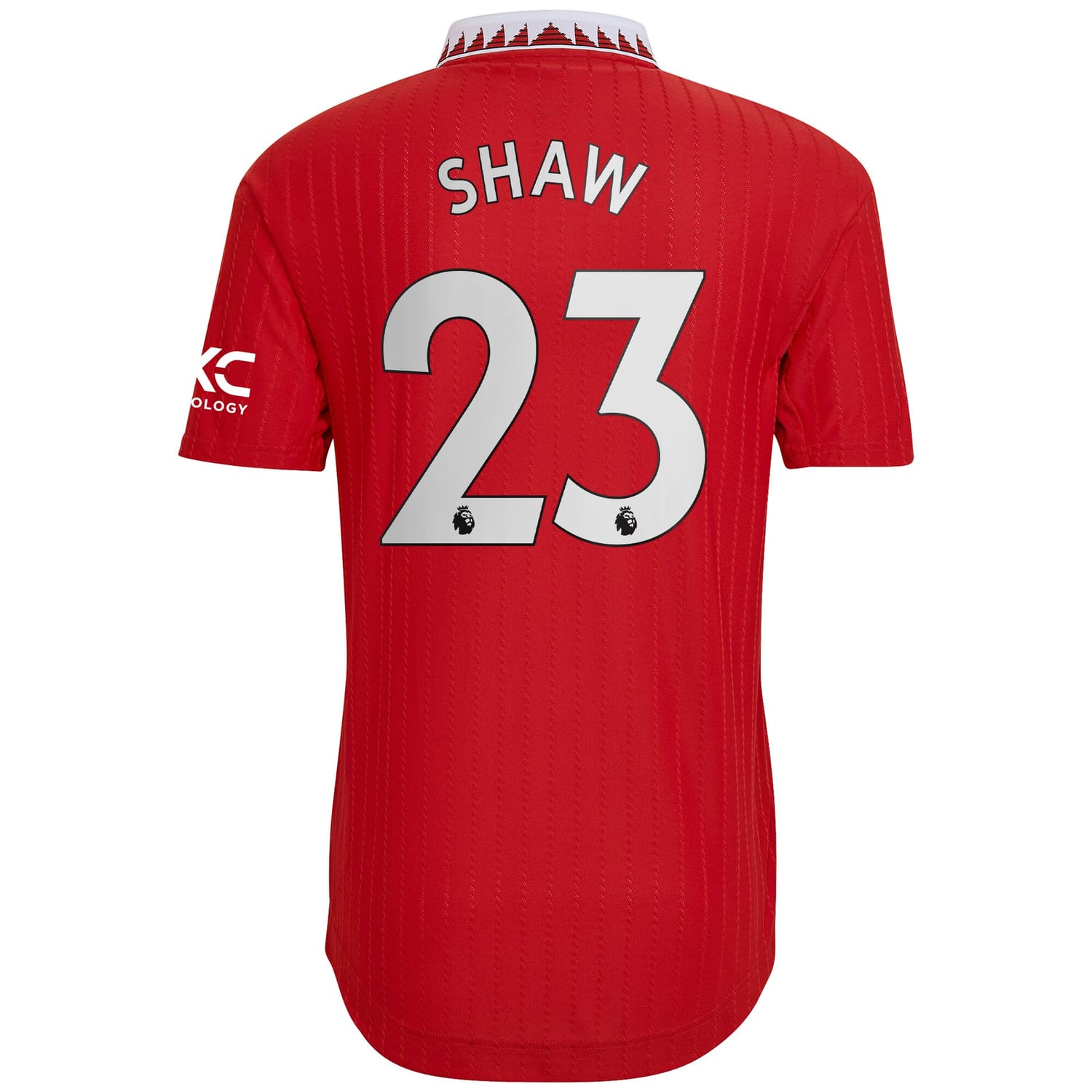 Premier League Manchester United Home Authentic Jersey Shirt 2022-23 player Luke Shaw 23 printing for Men