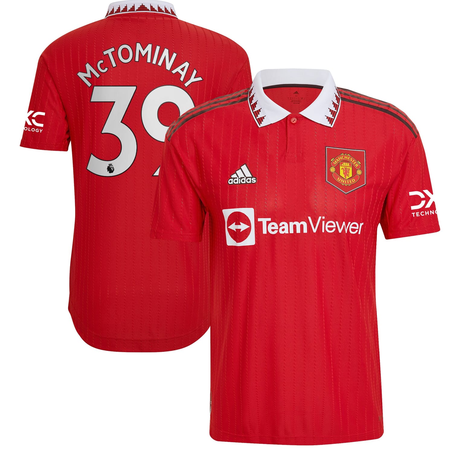 Premier League Manchester United Home Authentic Jersey Shirt 2022-23 player Scott McTominay 39 printing for Men