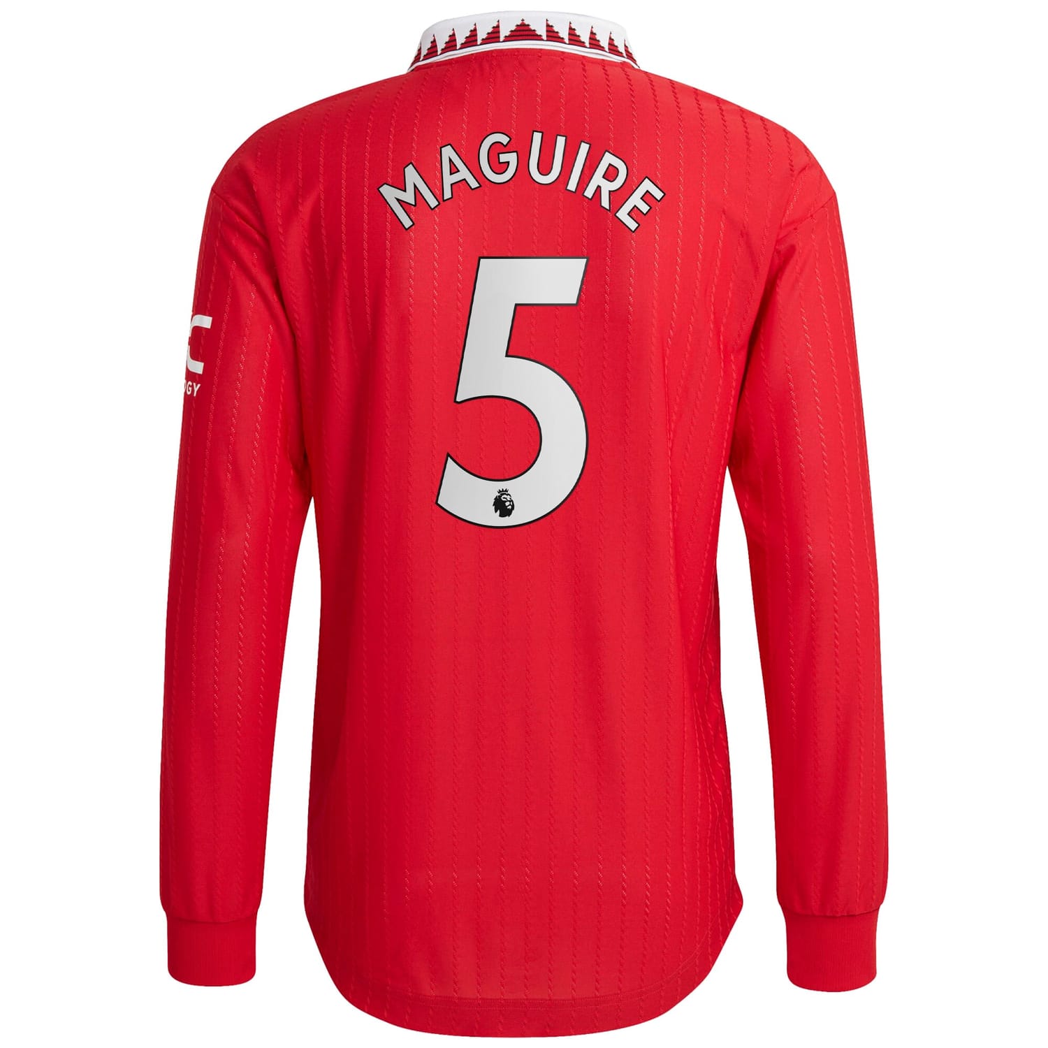 Premier League Manchester United Home Authentic Jersey Shirt Long Sleeve 2022-23 player Harry Maguire 5 printing for Men