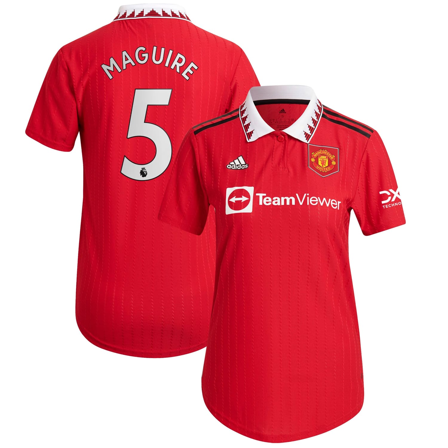 Premier League Manchester United Home Authentic Jersey Shirt 2022-23 player Harry Maguire 5 printing for Women