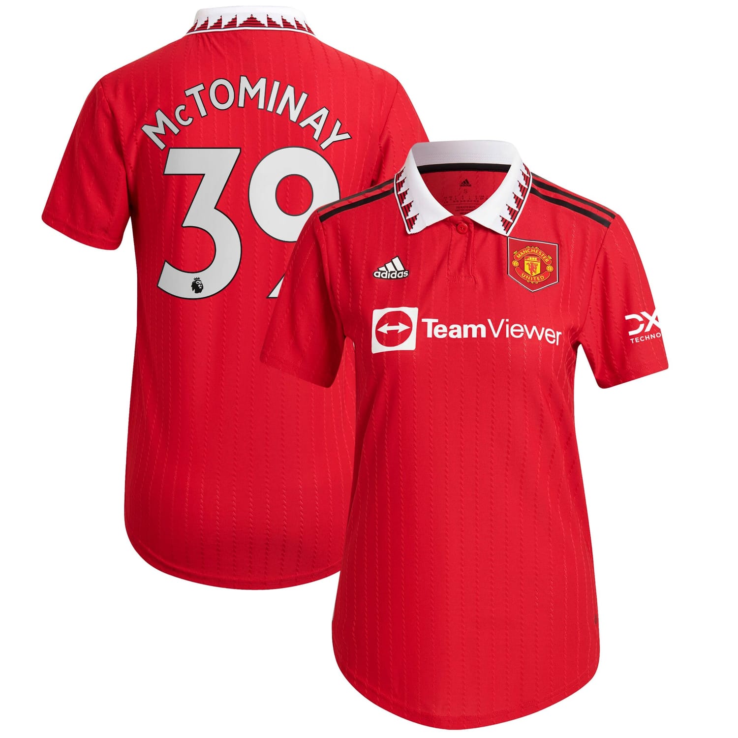 Premier League Manchester United Home Authentic Jersey Shirt 2022-23 player Scott McTominay 39 printing for Women