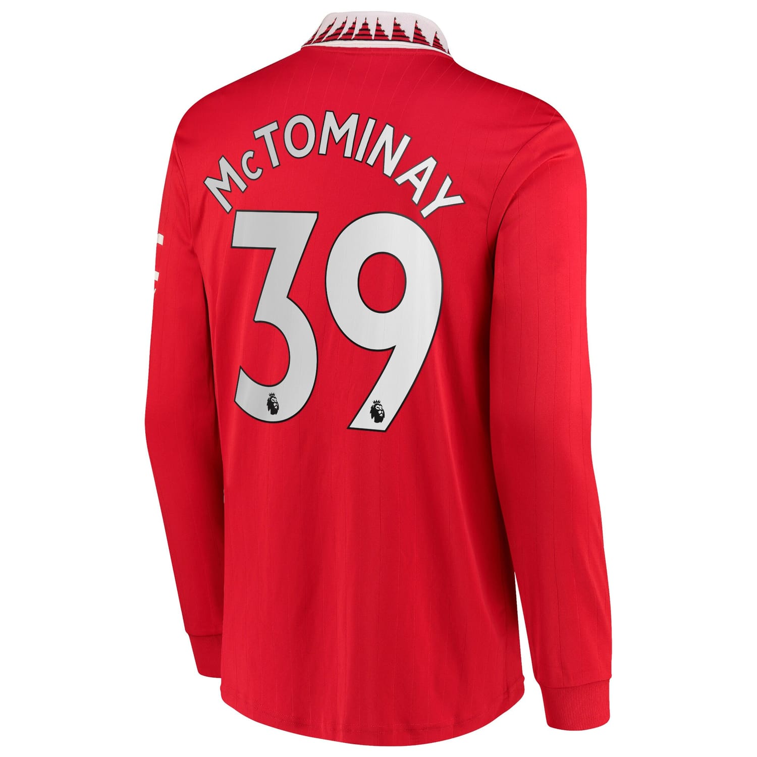 Premier League Manchester United Home Jersey Shirt Long Sleeve 2022-23 player Scott McTominay 39 printing for Men