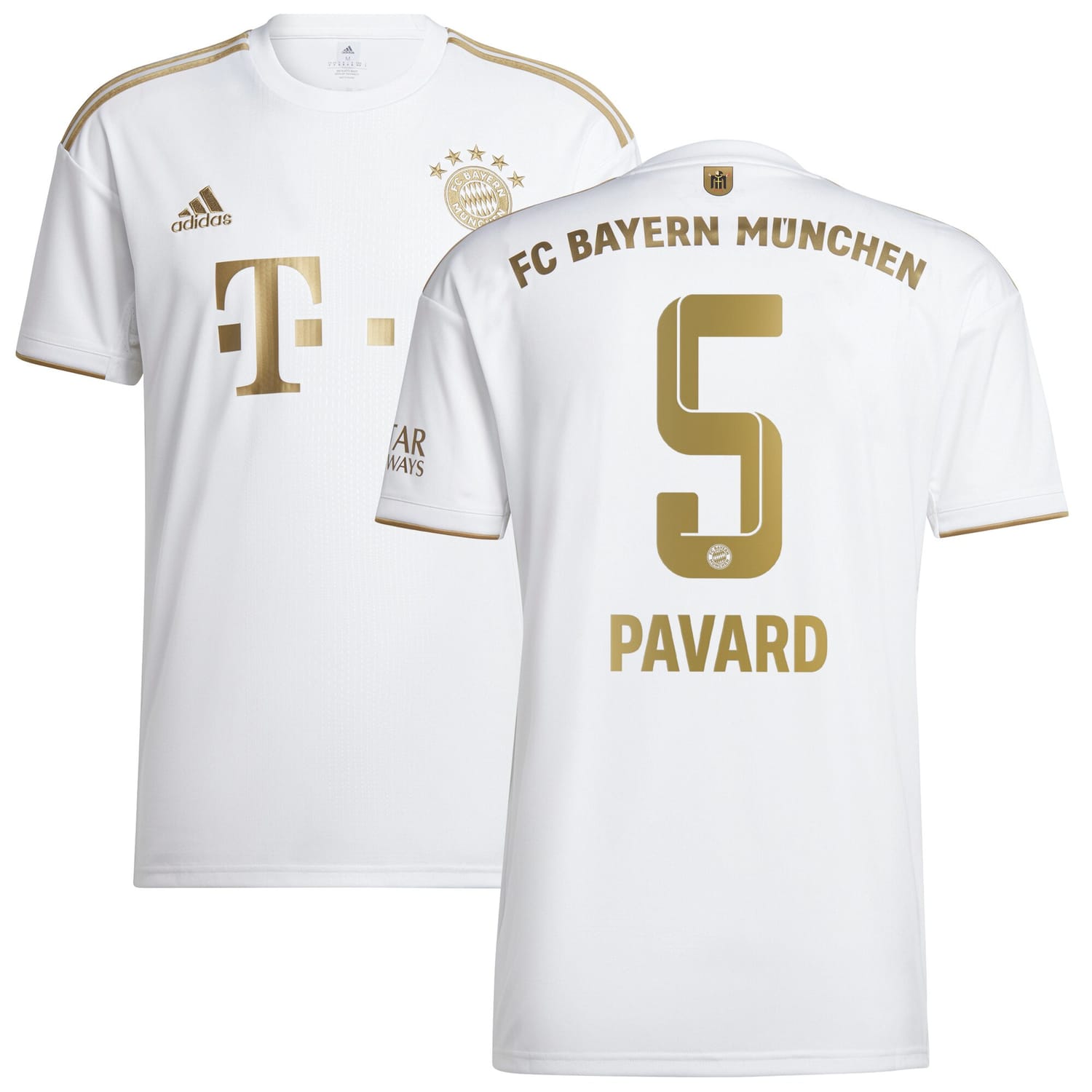 Bundesliga Bayern Munich Away Jersey Shirt 2022-23 player Benjamin Pavard 5 printing for Men