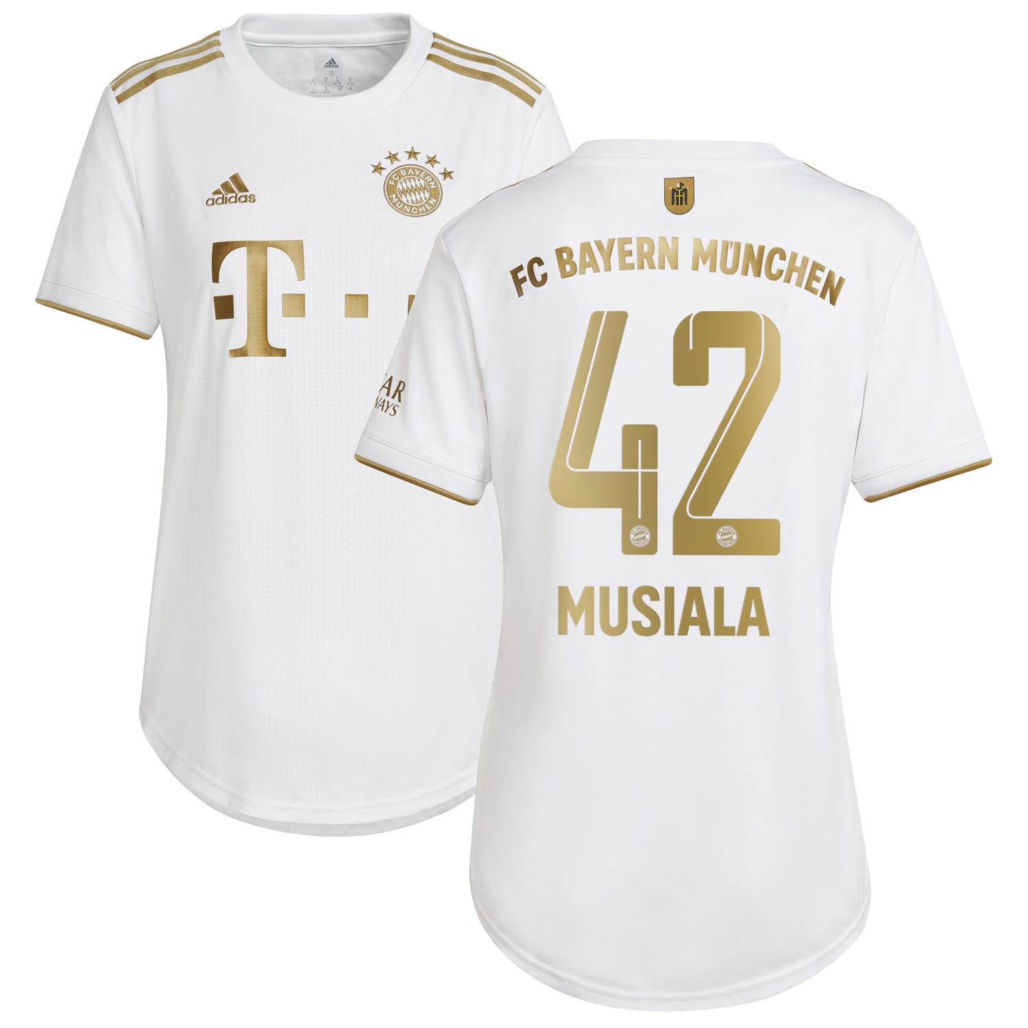 Bundesliga Bayern Munich Away Jersey Shirt 2022-23 player Jamal Musiala 42 printing for Women