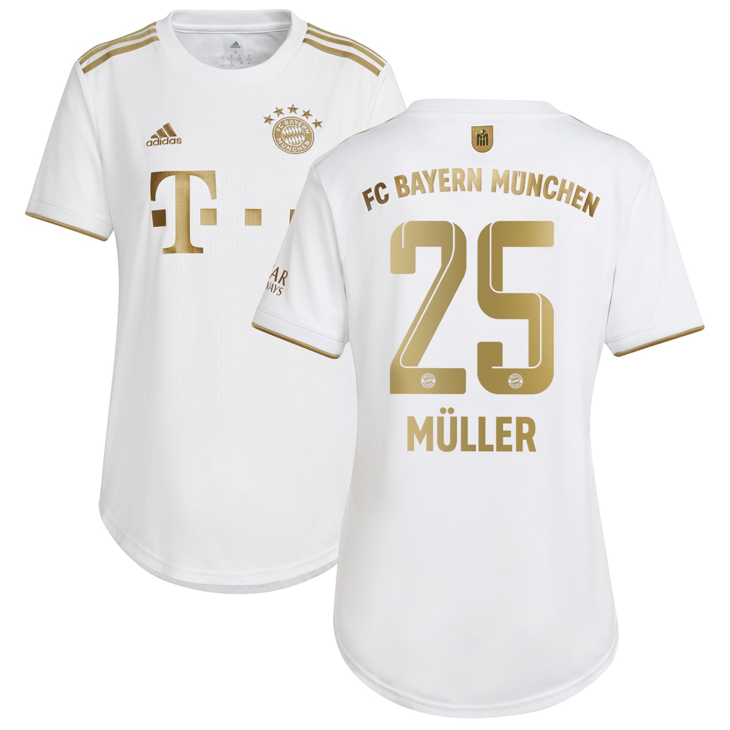Bundesliga Bayern Munich Away Jersey Shirt 2022-23 player Thomas Müller 25 printing for Women