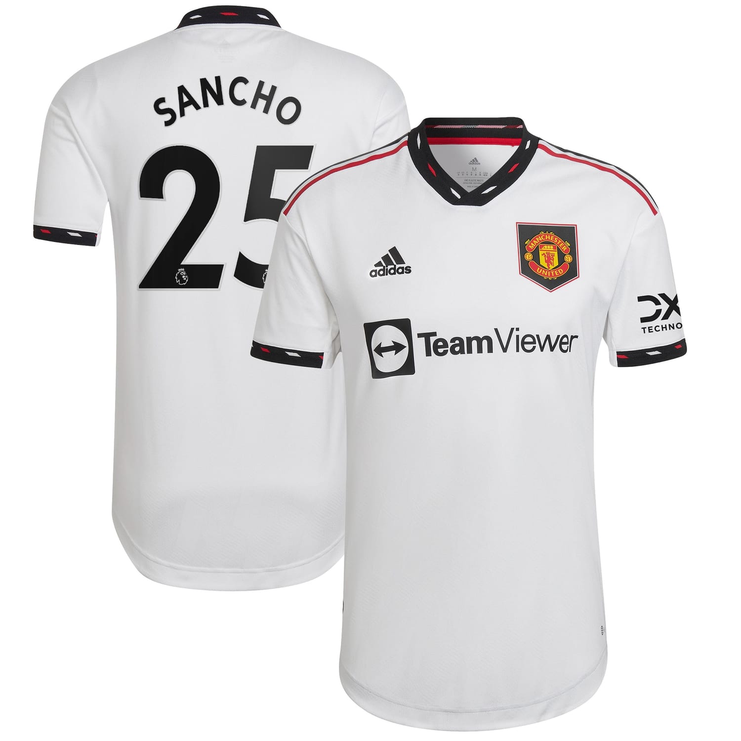 Premier League Manchester United Away Authentic Jersey Shirt 2022-23 player Jadon Sancho 25 printing for Men