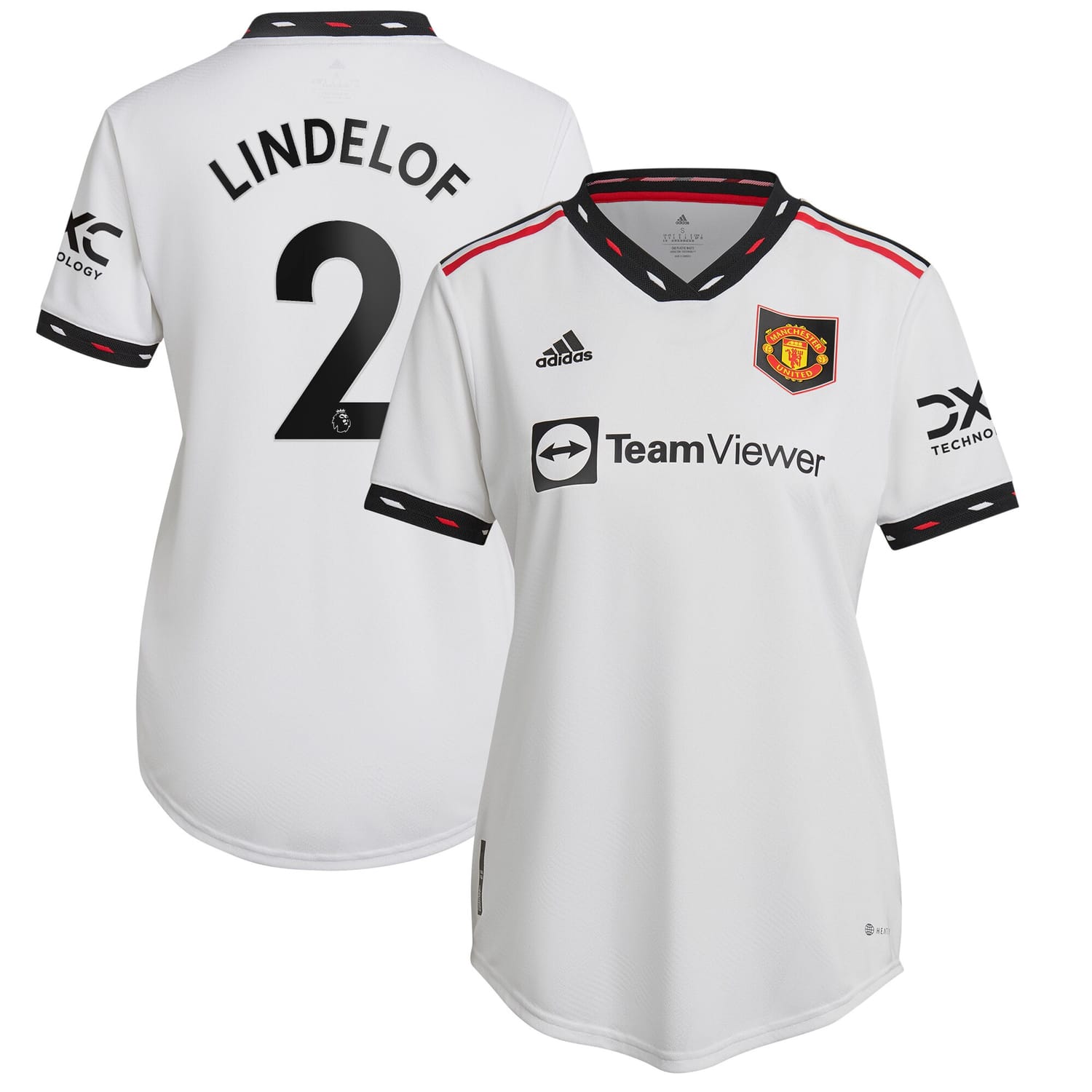 Premier League Manchester United Away Authentic Jersey Shirt 2022-23 player Victor Lindelöf 2 printing for Women