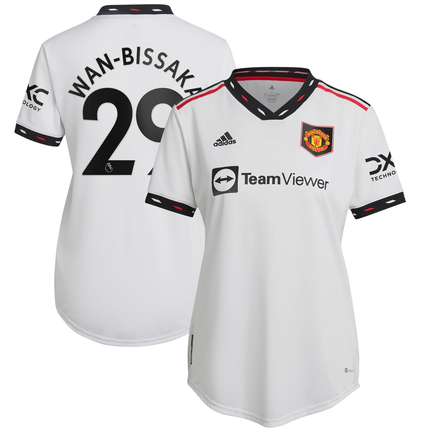 Premier League Manchester United Away Authentic Jersey Shirt 2022-23 player Aaron Wan-Bissaka 29 printing for Women