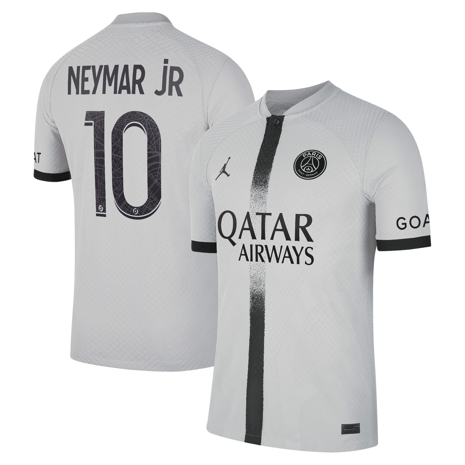 Ligue 1 Paris Saint-Germain Away Authentic Jersey Shirt 2022-23 player Neymar Jr. 10 printing for Men