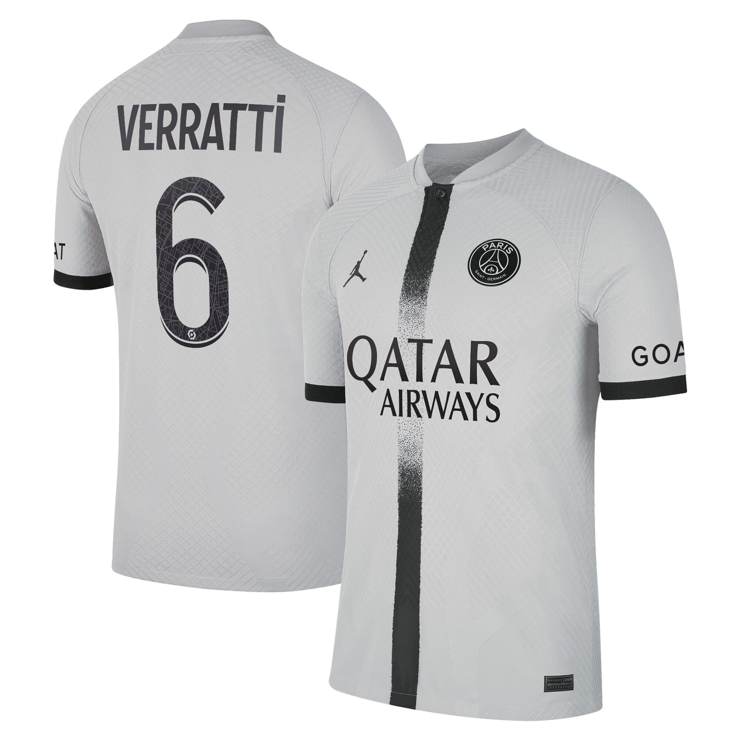 Ligue 1 Paris Saint-Germain Away Authentic Jersey Shirt 2022-23 player Marco Verratti 6 printing for Men