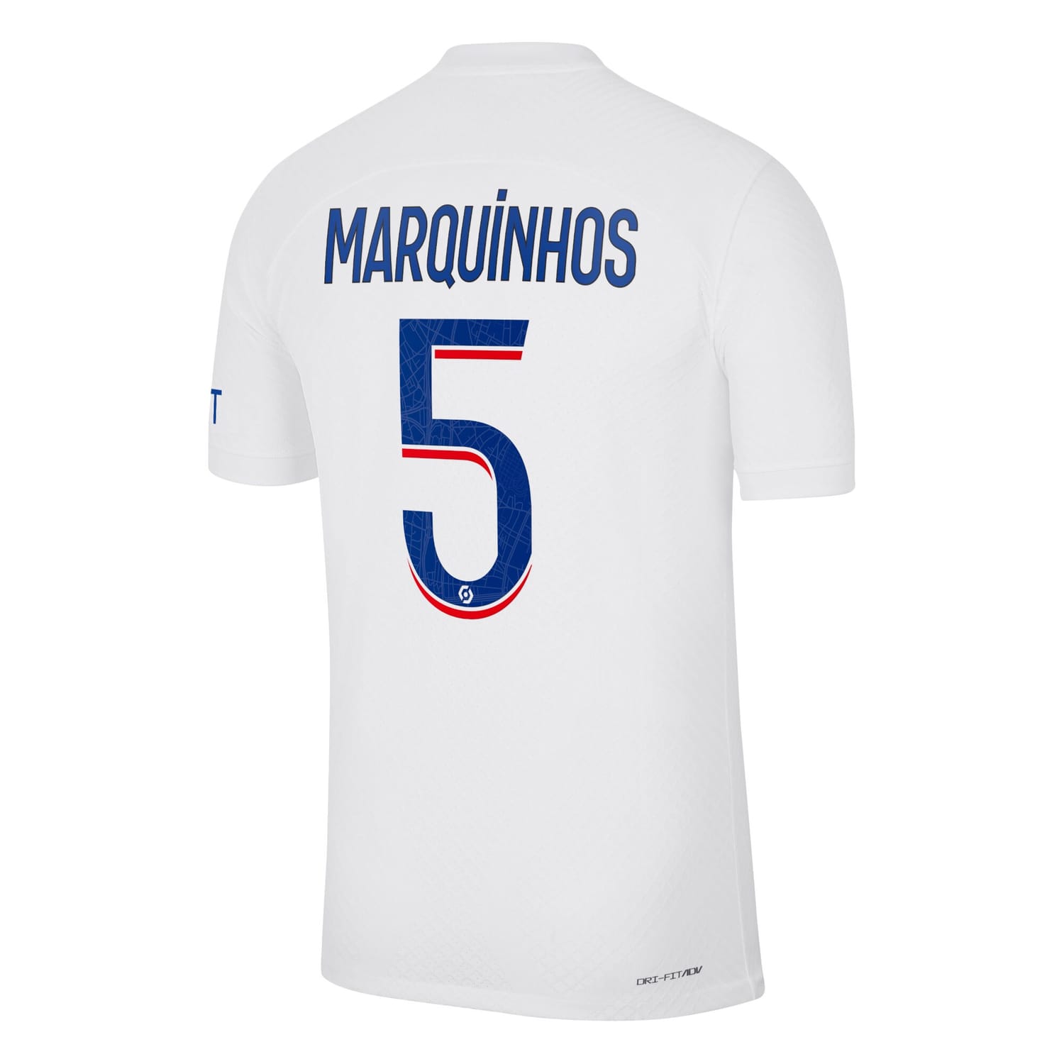 Ligue 1 Paris Saint-Germain Third Authentic Jersey Shirt 2022-23 player Marquinhos 5 printing for Men