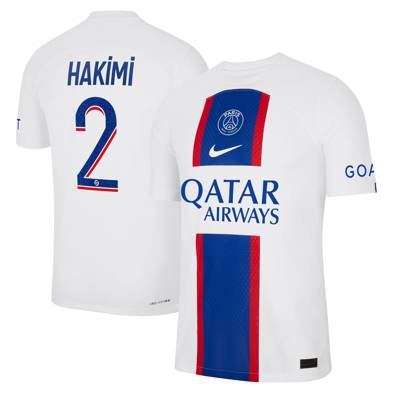 Ligue 1 Paris Saint-Germain Third Authentic Jersey Shirt 2022-23 player Achraf Hakimi 2 printing for Men